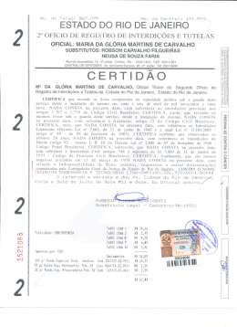 maria da gloria martins de carvalho 2° oficio de registro de