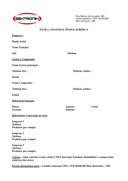 formul&aacute;rio de cadastro para pessoa jur&iacute;dica.