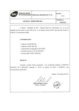 Portaria – Presi nº 133 – LICENÇA REMUNERADA
