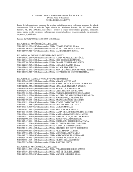 CONSELHO DE RECURSOS DA PREVIDÊNCIA SOCIAL Décima