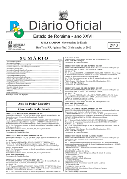 8 - Imprensa Oficial do Estado de Roraima