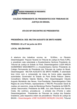 Ata - Colégio Permanente de Presidentes de Tribunais de Justiça