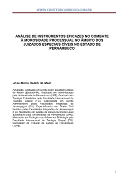 an&aacute;lise de instrumentos eficazes no combate &agrave; morosidade