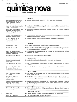 química nova - Sociedade Brasileira de Química