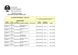 PRECAT&Oacute;RIO ALVAR&Aacute;S EXPEDIDOS &ndash; ANO 2011