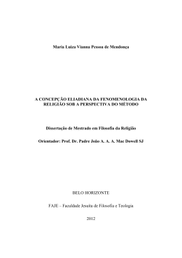 Maria Luiza Vianna Pessoa de Mendonça A CONCEPÇÃO