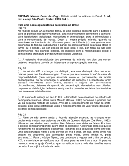 Hist&oacute;ria Social da Inf&acirc;ncia no Brasil