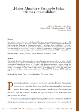 J&uacute;nior Almeida e Fernando Fi&uacute;za: lirismo e musicalidade