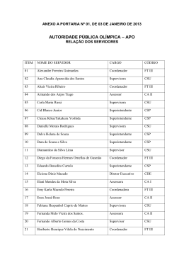 anexo da portaria 01 de cargos e fun&ccedil;&otilde;es - APO
