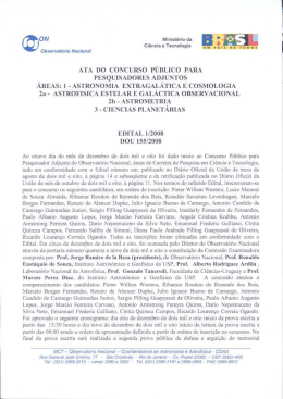 ata do concurso p&uacute;blico para pesquisadores adjuntos