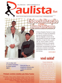 uiEﬁs`pei-Iza a - Cl&iacute;nica Ortop&eacute;dica Paulista