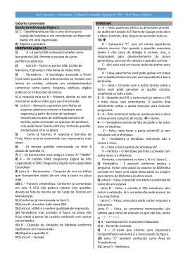 Gabarito Comentado Apostila da UFG &ndash; Prof. Marco Ant&ocirc;nio.