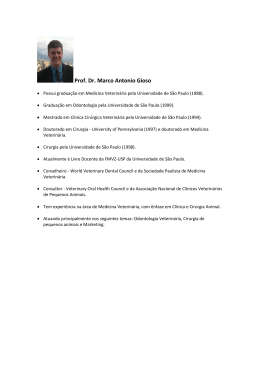 Prof. Dr. Marco Antonio Gioso