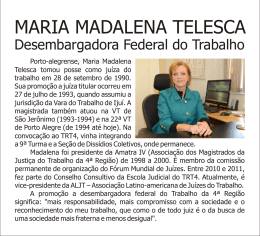 Maria Madalena Telesca.cdr - Tribunal Regional do Trabalho da 4ª