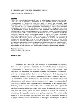 desvios e rumos - Associa&ccedil;&atilde;o de Leitura do Brasil
