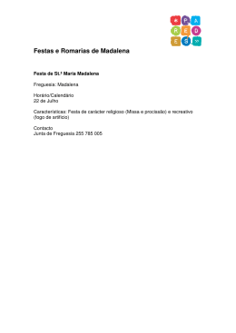 Festas e Romarias de Madalena