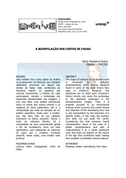 A MANIPULA&Ccedil;&Atilde;O DOS CONTOS DE FADAS