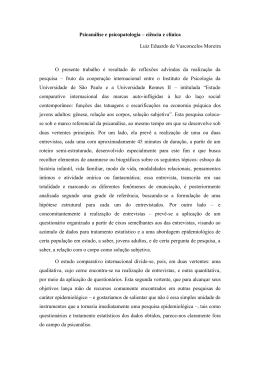 Psican&aacute;lise e psicopatologia &ndash; ci&ecirc;ncia e cl&iacute;nica Luiz Eduardo de