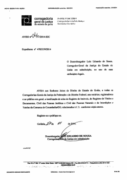 O Desembargador Luiz Eduardo de Sousa. Corregedor