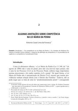 2 algumas anota&ccedil;&otilde;es sobre compet&ecirc;ncia na lei maria da penha