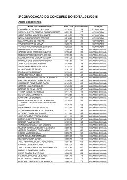 2&ordf; convoca&ccedil;&atilde;o