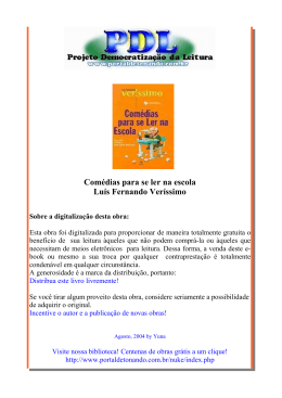 Com&eacute;dias para se ler na escola Lu&iacute;s Fernando Ver&iacute;ssimo