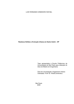LUÍS FERNANDO ARMIDORO RAFAEL Resíduos Sólidos e