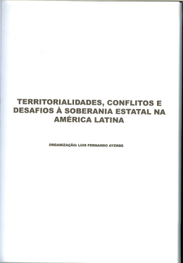 territorialidades, conflitos e desafios à soberania estatal na