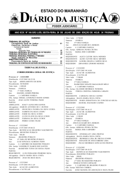di&aacute;rio da justi&ccedil;a - Portal do Poder Judici&aacute;rio do Estado do Maranh&atilde;o