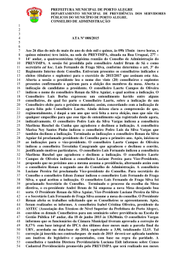 1 2 3 ATA N&ordm; 008/2015 4 5 6 Aos 26 dias do m&ecirc;s de