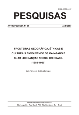 Também disponível em PDF - Instituto Anchietano de Pesquisas