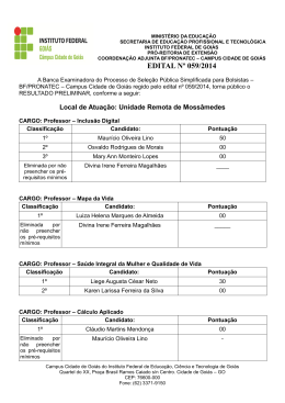EDITAL N&ordm; 059/2014