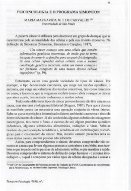 (I) Universidade ik Sifo Pau/o A palavra c&acirc;ncer &eacute; utiliz