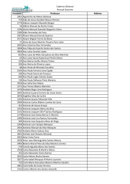 Caderno Eleitoral Pessoal Docente Processo Professor Rúbrica