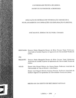 APLICA&Ccedil;&Atilde;O DE srsTEMAs DE &iexcl;NFORMA&Ccedil;&Atilde;O GEOGR&Aacute;FICA No