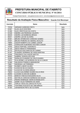Resultado Preliminar da 4&ordf; Etapa