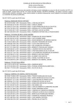 Pauta de julgamento nº 046 a 048 – 03 e 10/11/2015 E