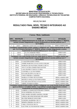 Resultado Final - Campus Porto Nacional