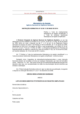 Instrução Normativa N° 02, de 13 de maio de 2014