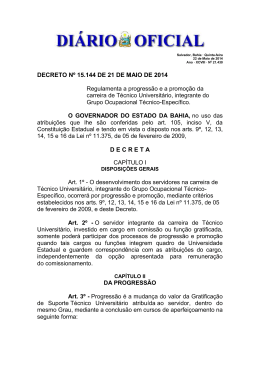 DECRETO N&ordm; 15.144 DE 21 DE MAIO DE 2014 D E C R E T A