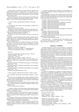 Despacho n.&ordm; 6475/2014 - Dire&ccedil;&atilde;o Regional de Cultura do Norte