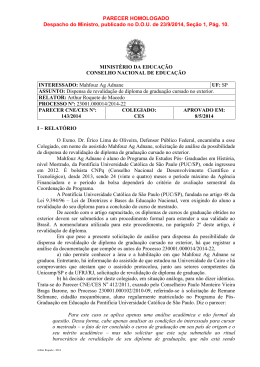 Parecer CNE/CES nº 143/2014 - Pós