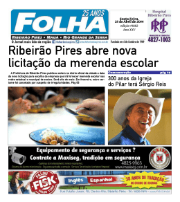 Edi&ccedil;&atilde;o: 1882 De - Folha Ribeir&atilde;o Pires