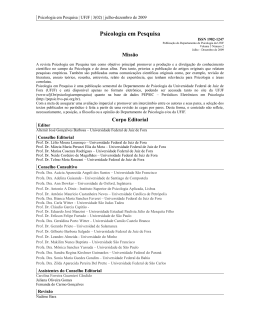 v3n2 corpo editorial - Universidade Federal de Juiz de Fora