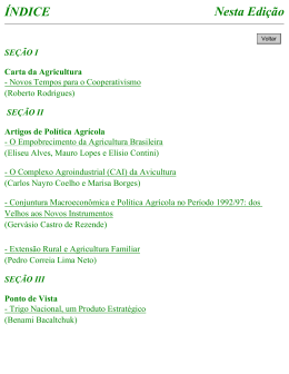 Revista de Pol&iacute;tica Agr&iacute;cola - n&ordm; 03/1999