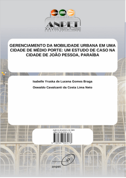 gerenciamento da mobilidade urbana em uma cidade de