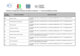 Programa “Integração Profissional de Médicos Imigrantes”