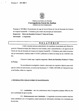 Corregedoria-Geral da Justiça - Tribunal de Justiça da Paraíba