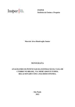 INSPER Instituto de Ensino e Pesquisa Marcelo Alves Bentivoglio
