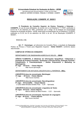 UESB RESOLUÇÃO CONSEPE Nº 29/2011